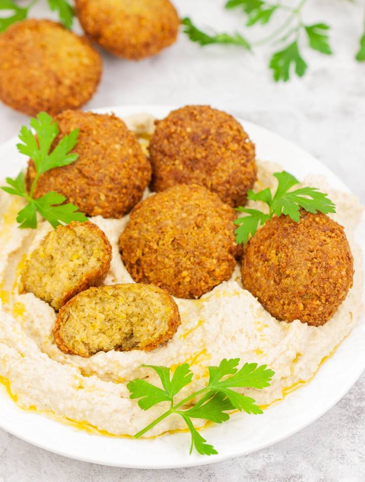 Falafel i sos tahini